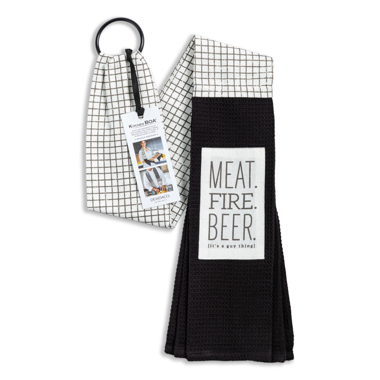 byDesign Serving Black & White It's a Guy Thing Kitchen Boa 4" x 69" thumbnail