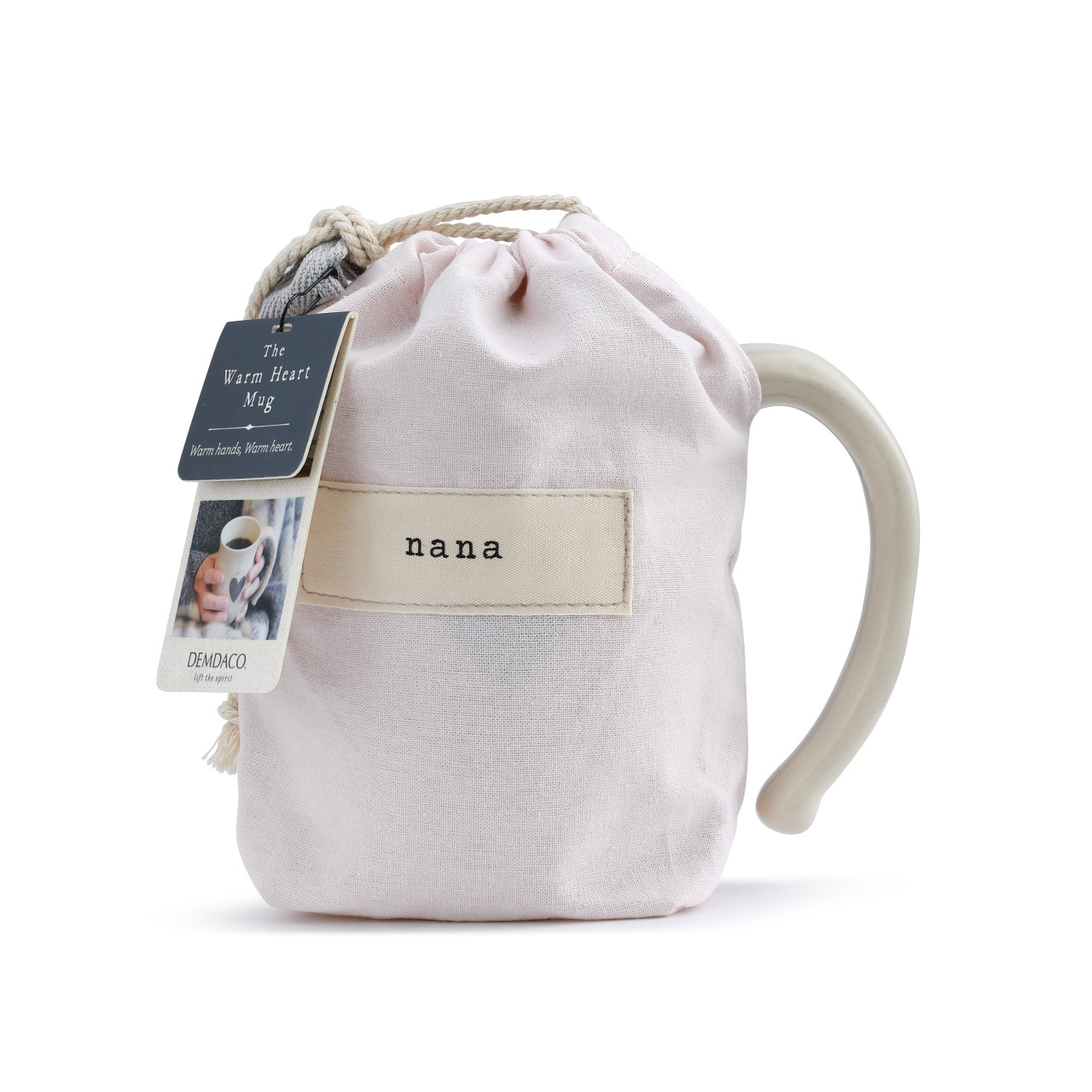 Warm Heart Ivory Stoneware Nana Heart Mug 16oz thumbnail