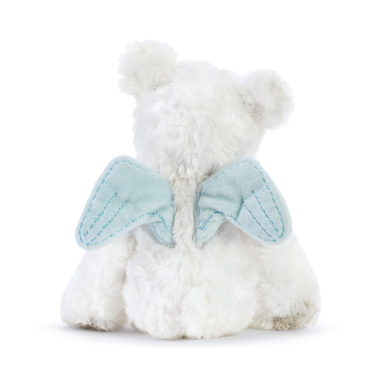 Blue Guardian Angel Bear Rattle Plush thumbnail