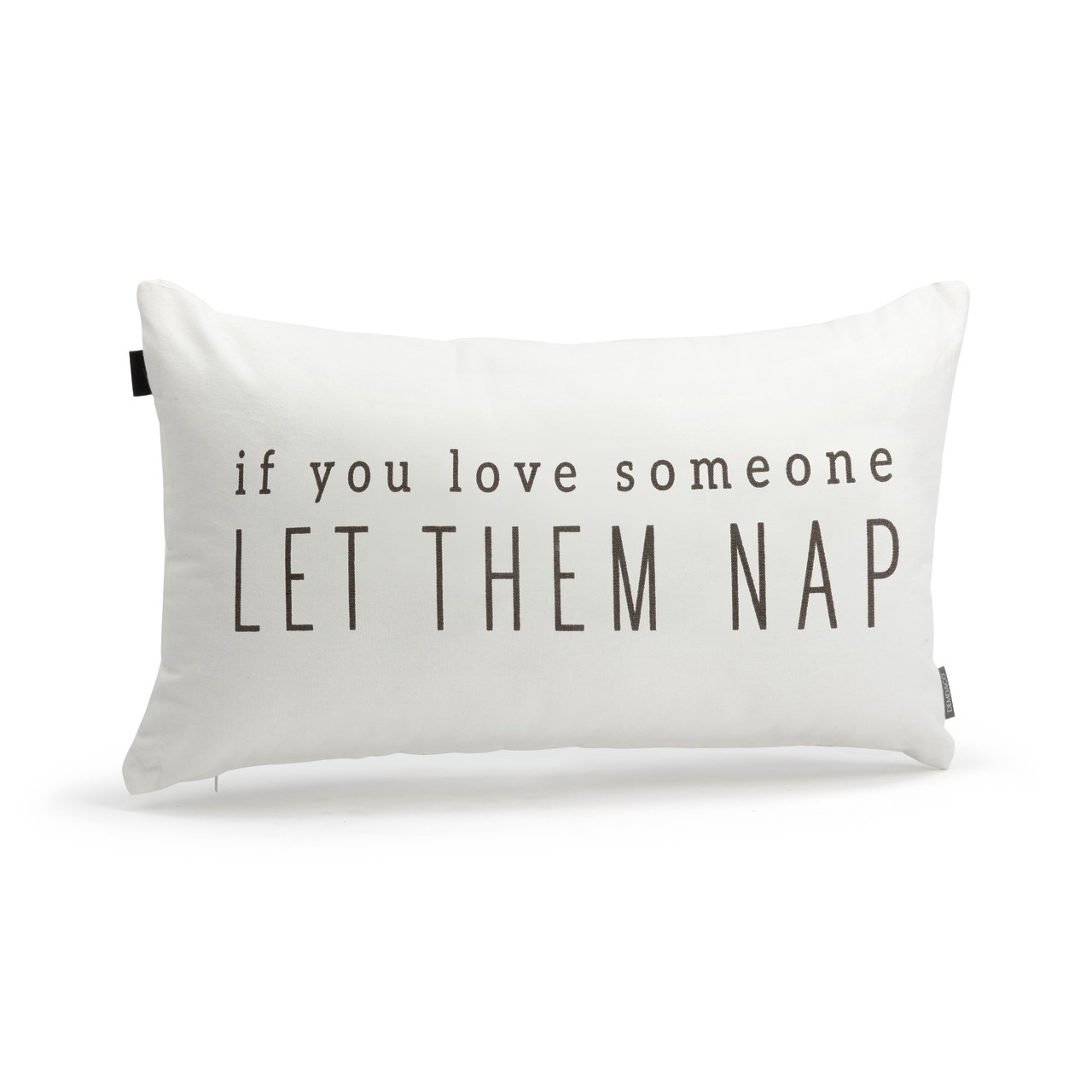 White If You Love Someone Let Them Nap Pillow 21" x 12" thumbnail