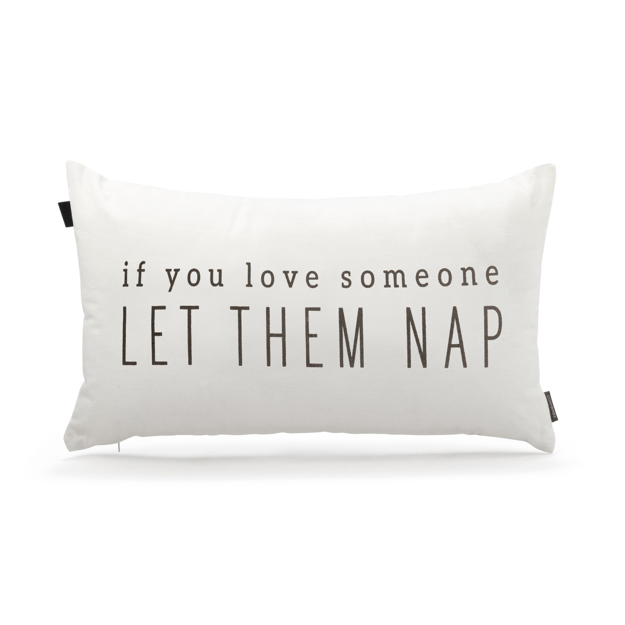 White If You Love Someone Let Them Nap Pillow 21" x 12" thumbnail