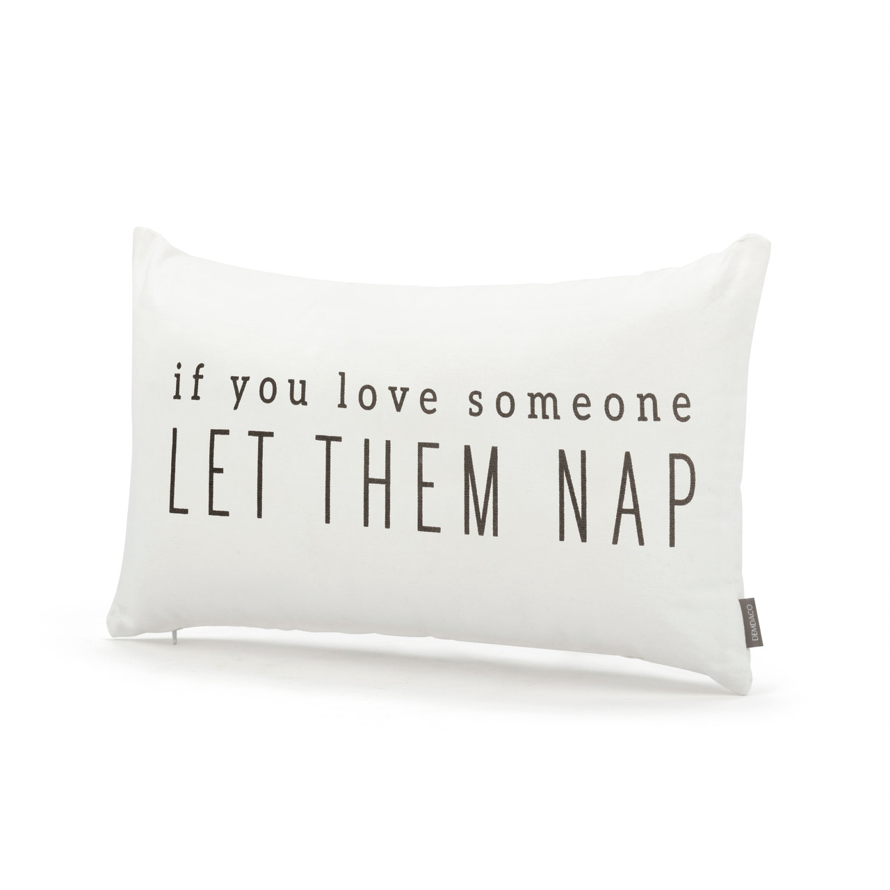 White If You Love Someone Let Them Nap Pillow 21" x 12" thumbnail