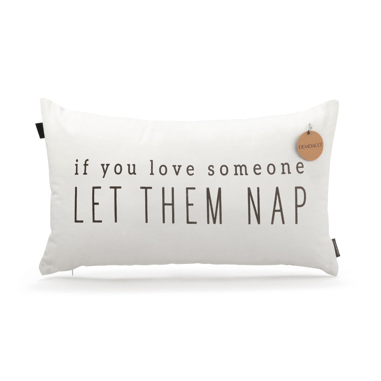 White If You Love Someone Let Them Nap Pillow 21" x 12" thumbnail