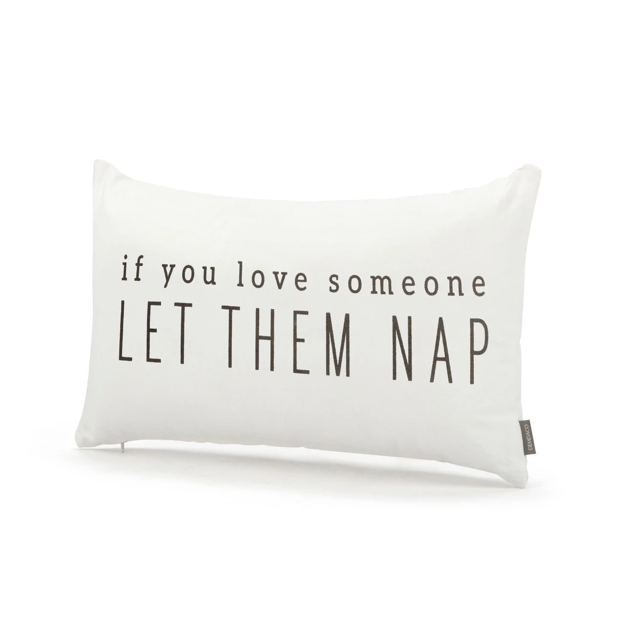 White If You Love Someone Let Them Nap Pillow 21" x 12" thumbnail
