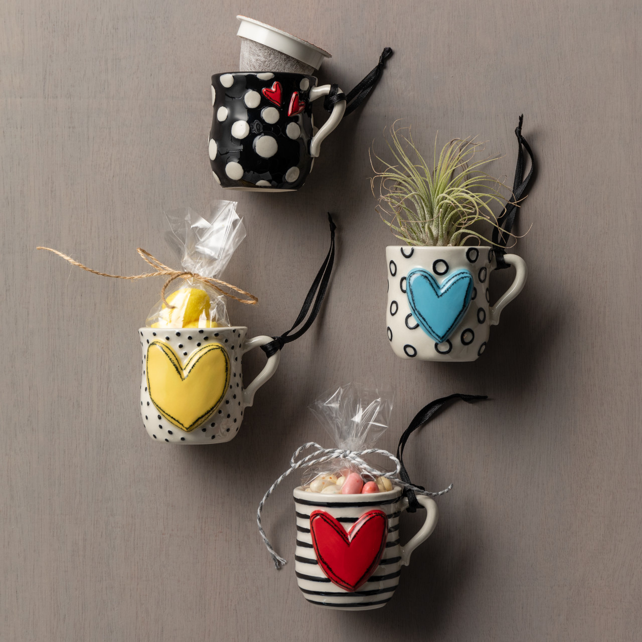 Heartful Home Coffee Pod Mug Ornaments Set of 4 thumbnail
