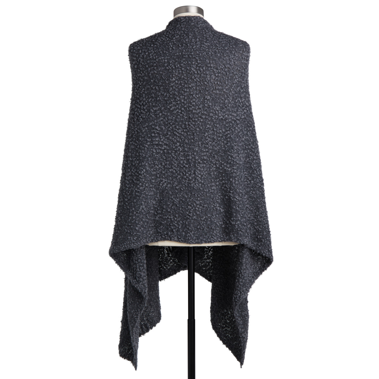 Giving Collection Charcoal Gray Shawl With Pockets thumbnail