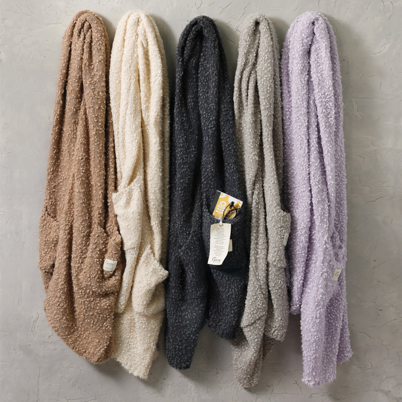 Giving Collection Charcoal Gray Shawl With Pockets thumbnail