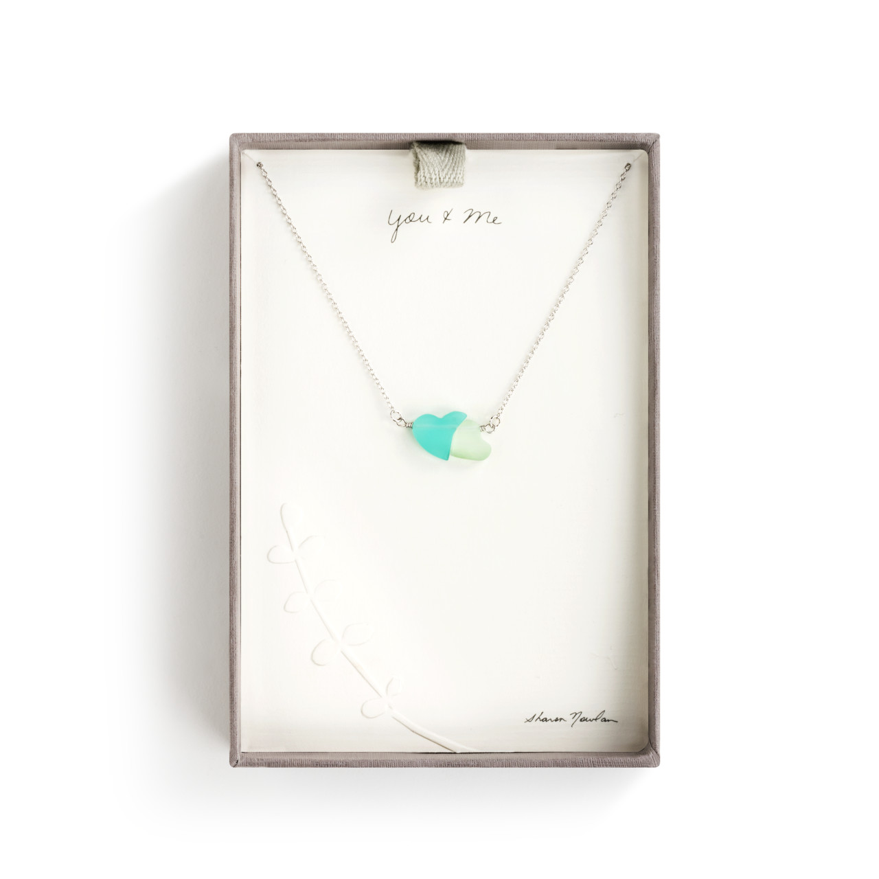Sharon Nowlan Collection Adjustable Double Heart Necklace 18" thumbnail