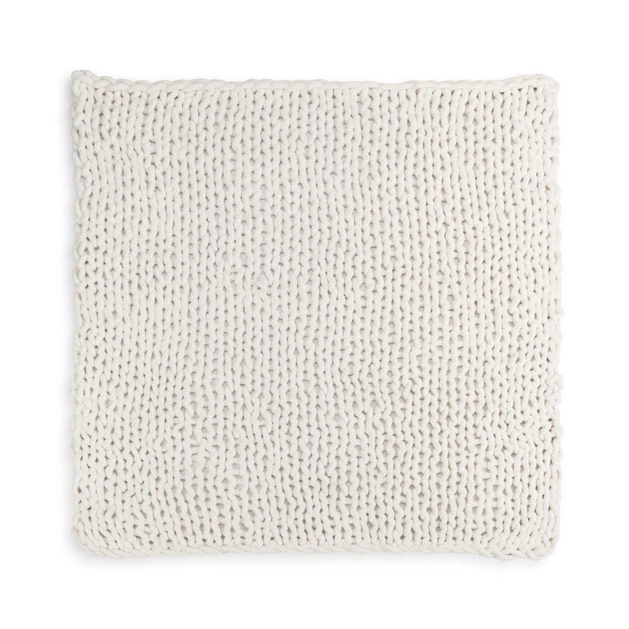 Chunky Knit Blanket - Cream thumbnail