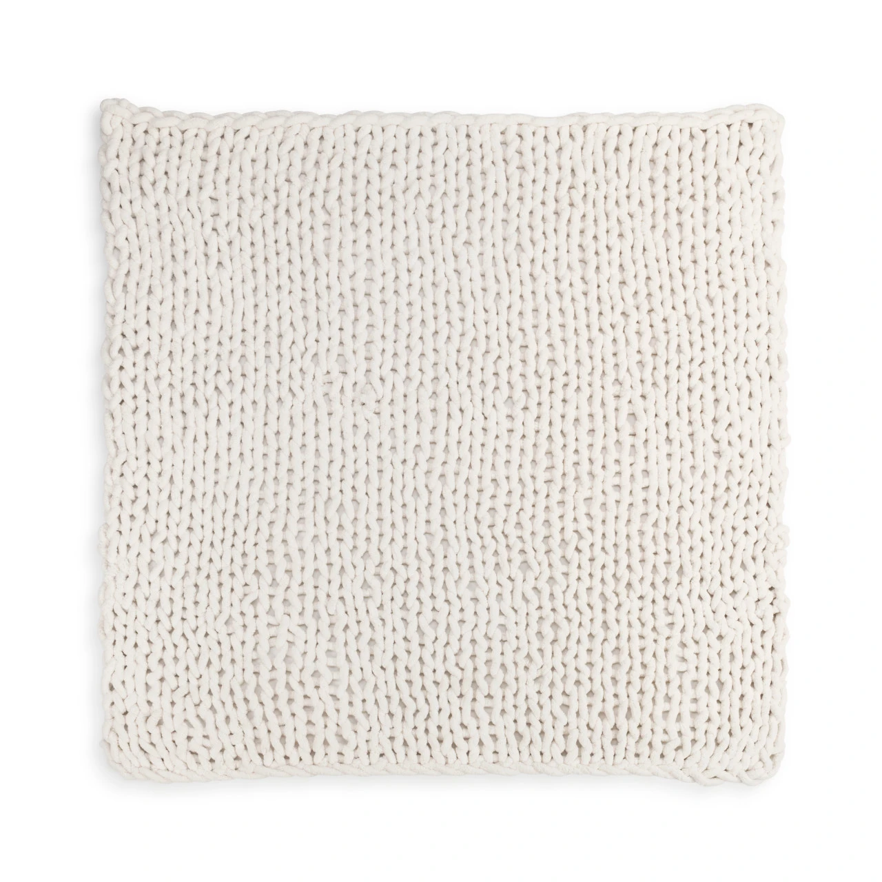 Chunky Knit Blanket - Cream thumbnail