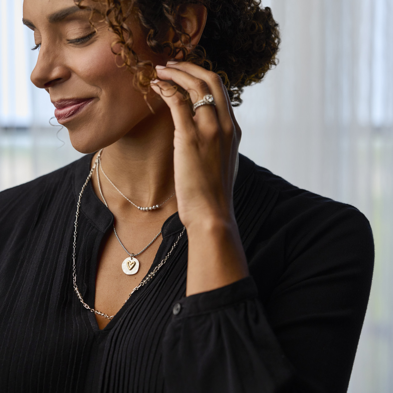 Your Journey Gray Adjustable Beaded Love Bracelet 7" thumbnail