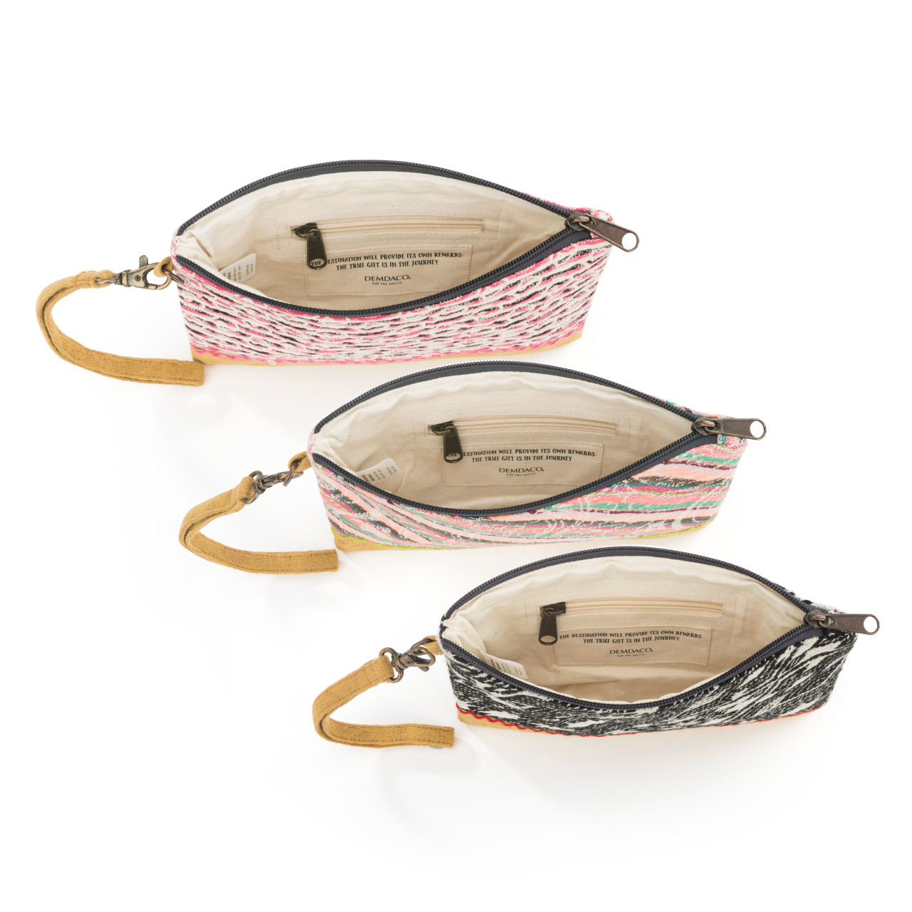 Your Journey Multicolor Set of 3 Zip Pouches thumbnail