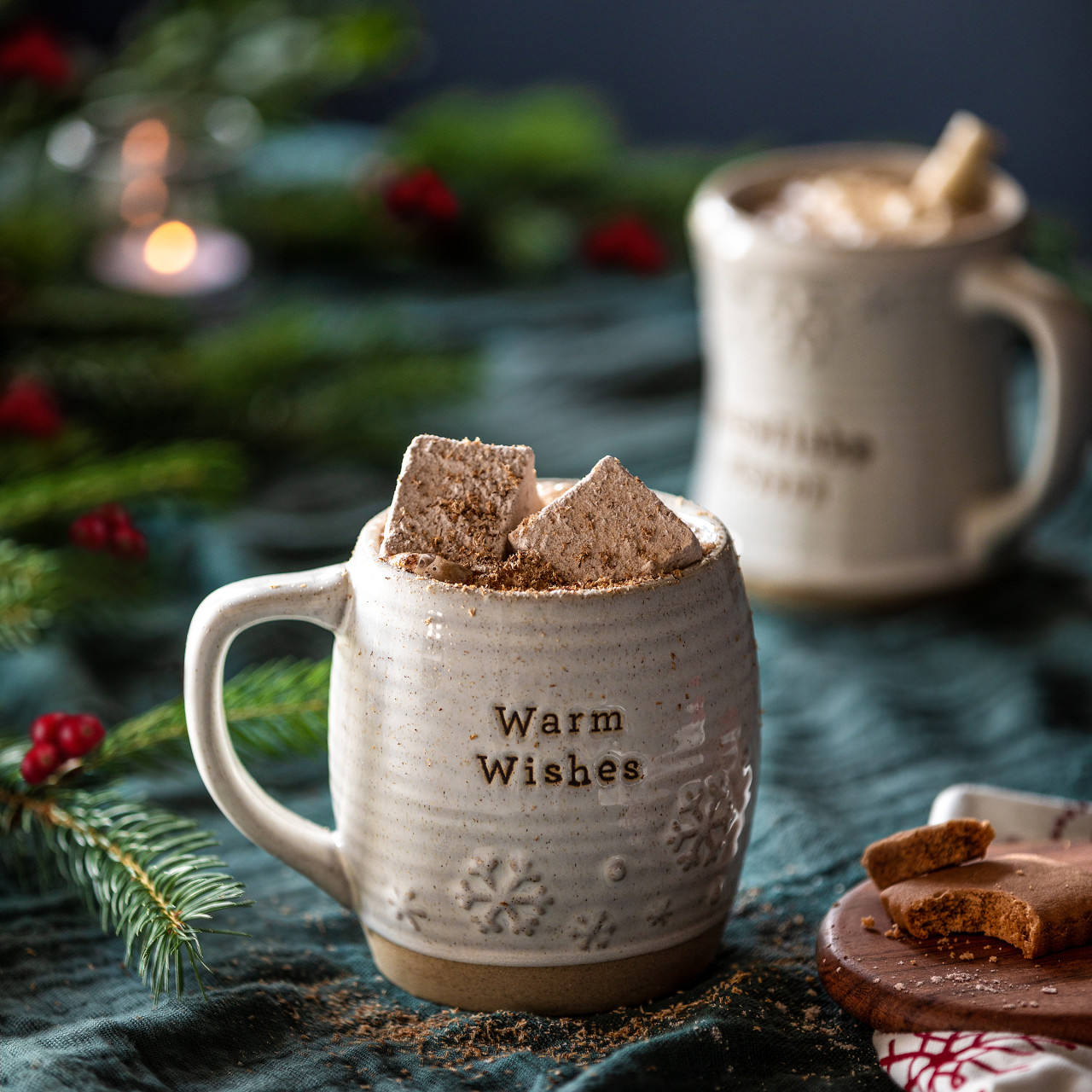 Snowflake Kisses Cuddle Mugs - Set of 2 thumbnail