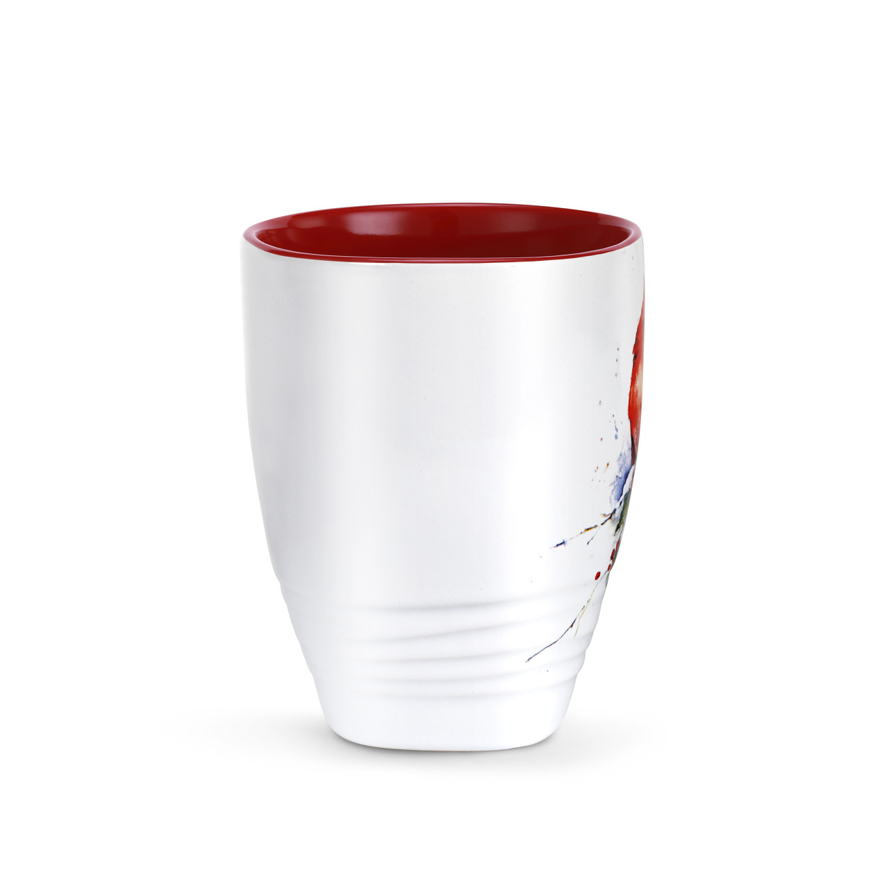 Cardinal and Holly Holiday Mug 16 oz.  Stoneware thumbnail