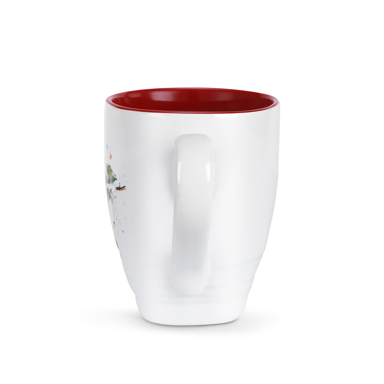 Cardinal and Holly Holiday Mug 16 oz.  Stoneware thumbnail