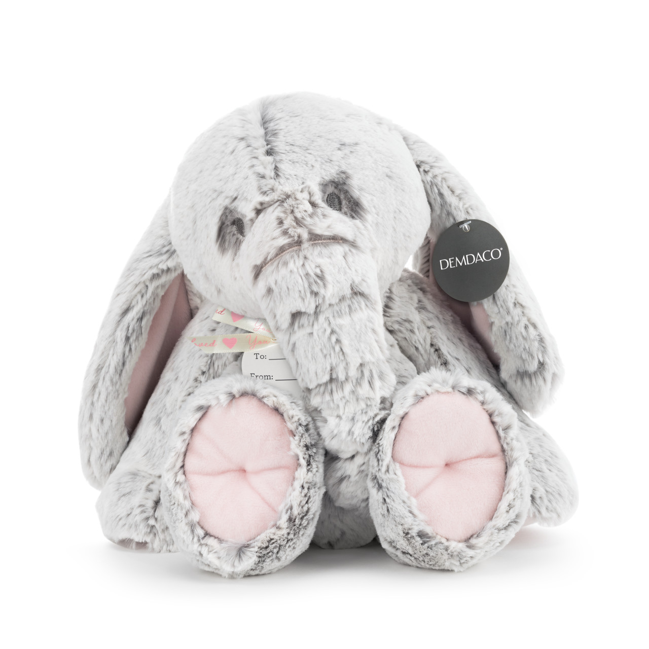 Luxurious Elephant Plush - Pink - Nursery Keepsake thumbnail