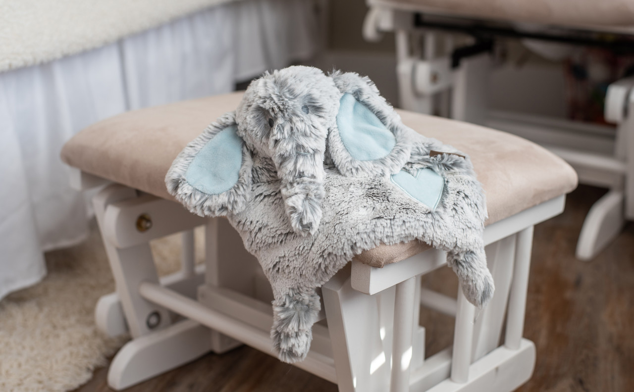 Luxurious Elephant Blankie - Blue thumbnail