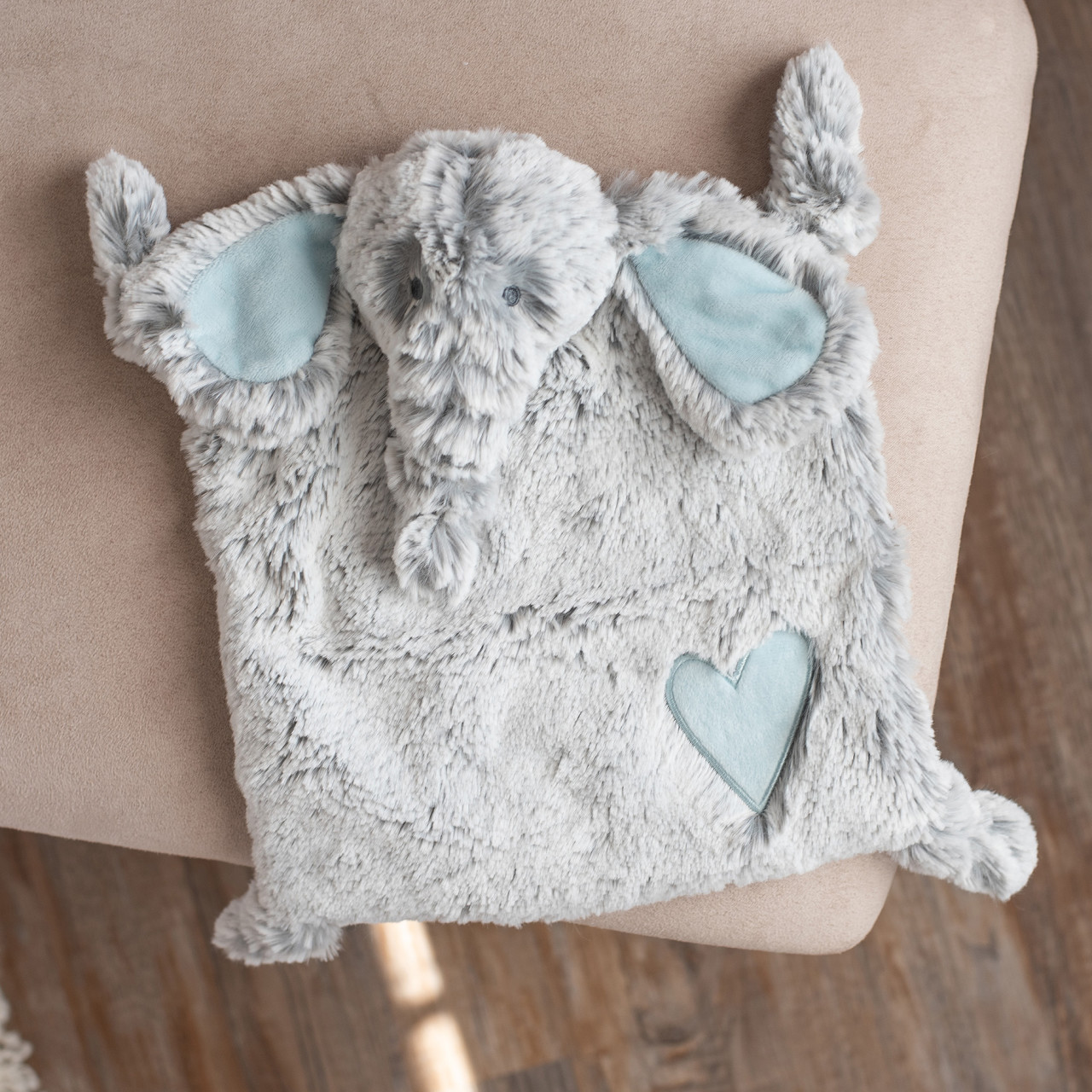Luxurious Elephant Blankie - Blue thumbnail