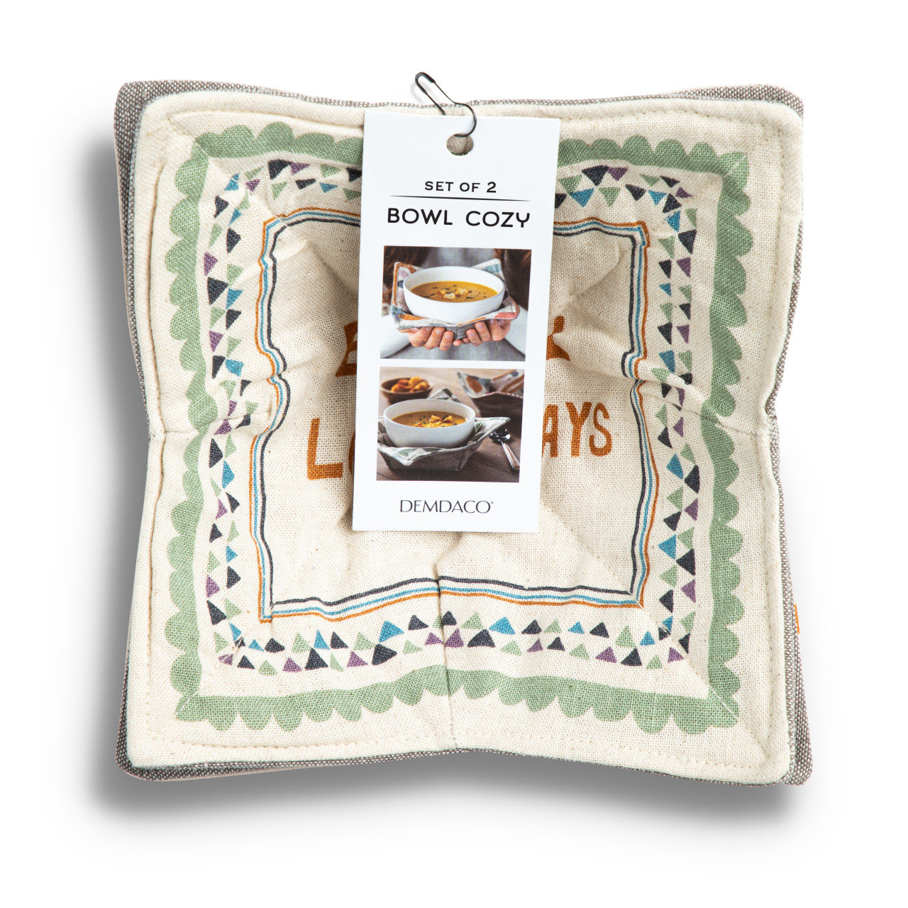 Eat Well Bowl Pot Holder - Set of 2 - Kitchen Accessory thumbnail