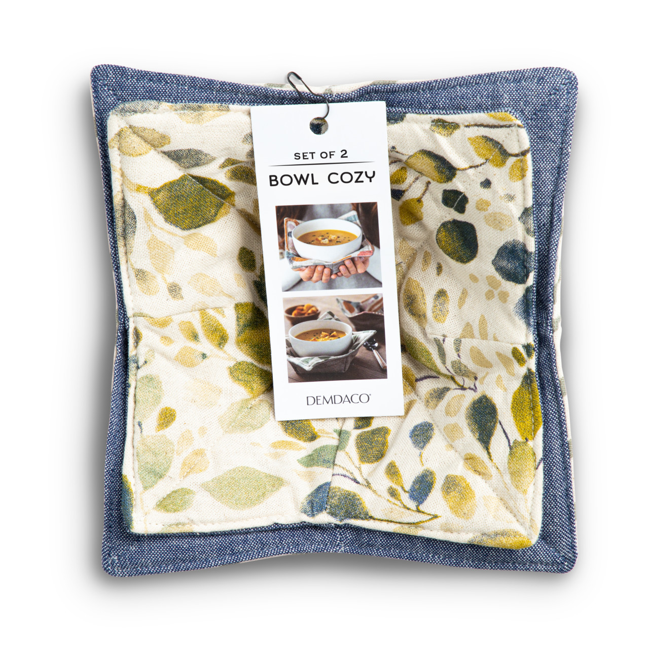 Spring Leaves Bowl Pot Holder - Set of 2 - Kitchen Accessory thumbnail