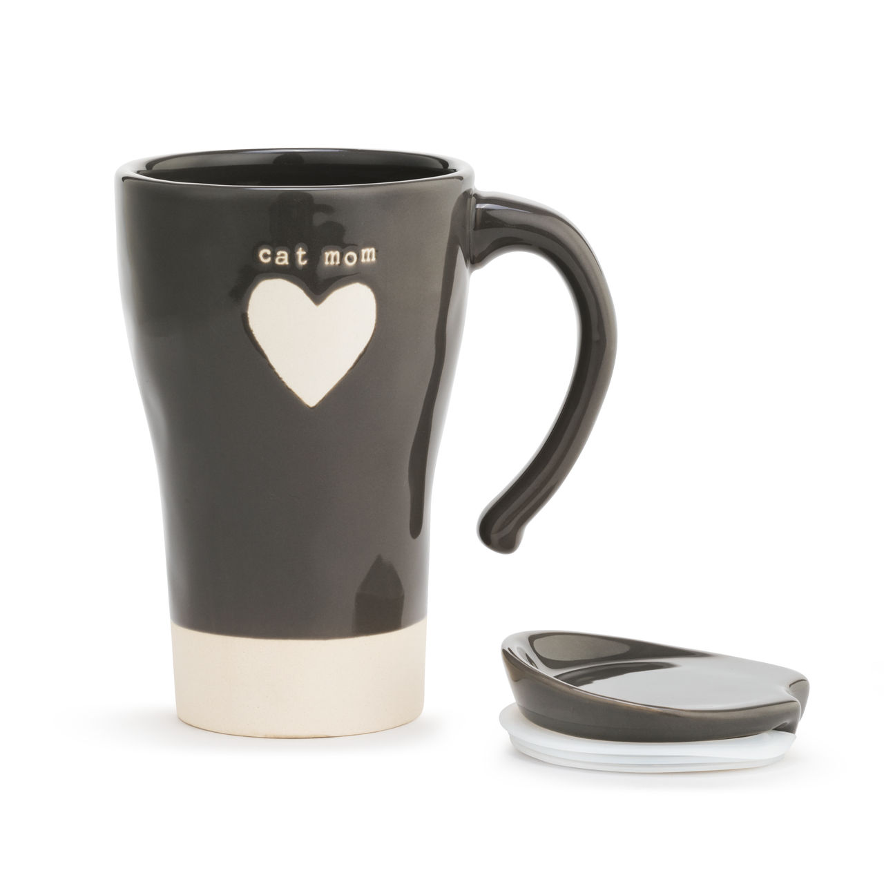 Cat Mom Heart Travel Mug thumbnail