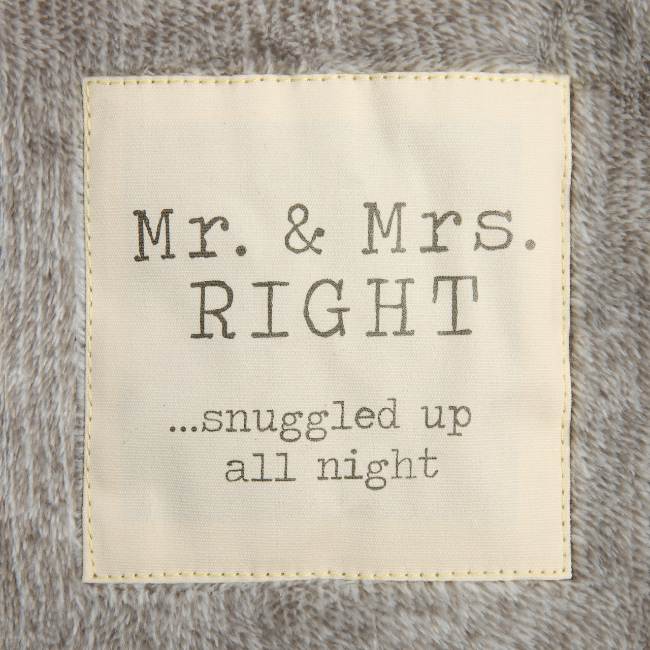 Together Time Mr. & Mrs. Gray Foot Pocket Blanket 60" x 70" thumbnail