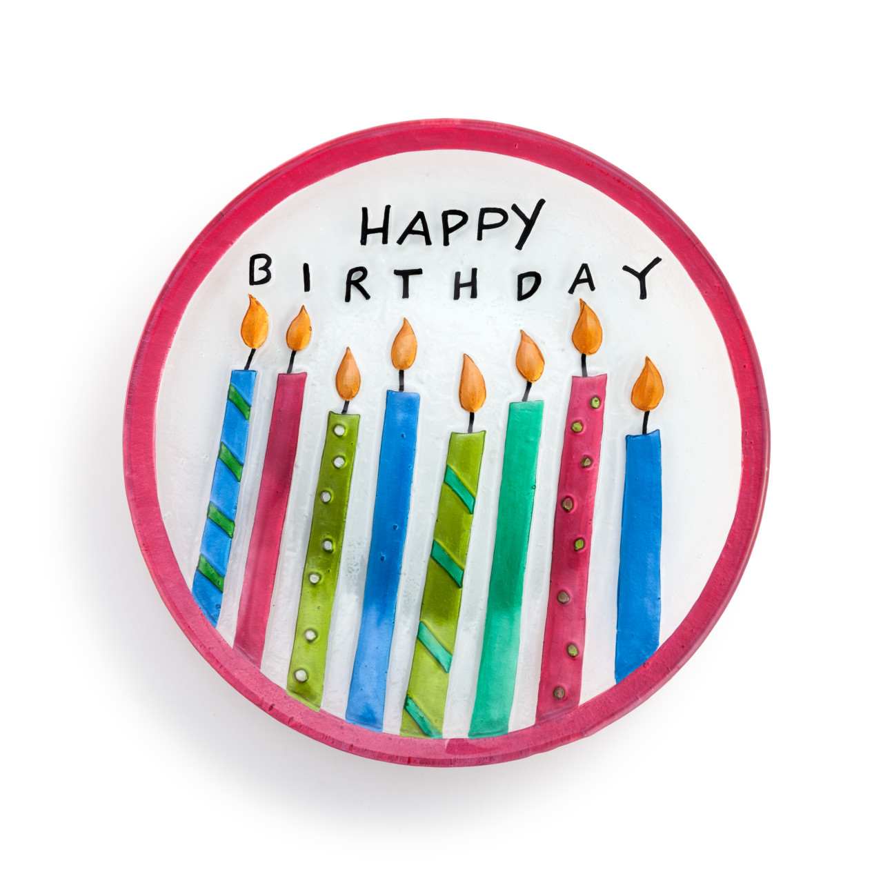 Birthday Candles Round Plate thumbnail