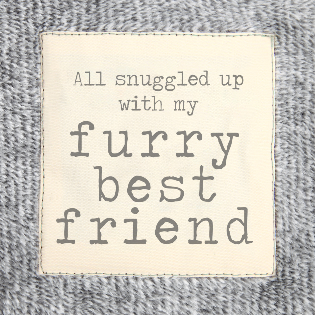 Together Time Dog & Me Gray Foot Pocket Blanket 60" x 70" thumbnail