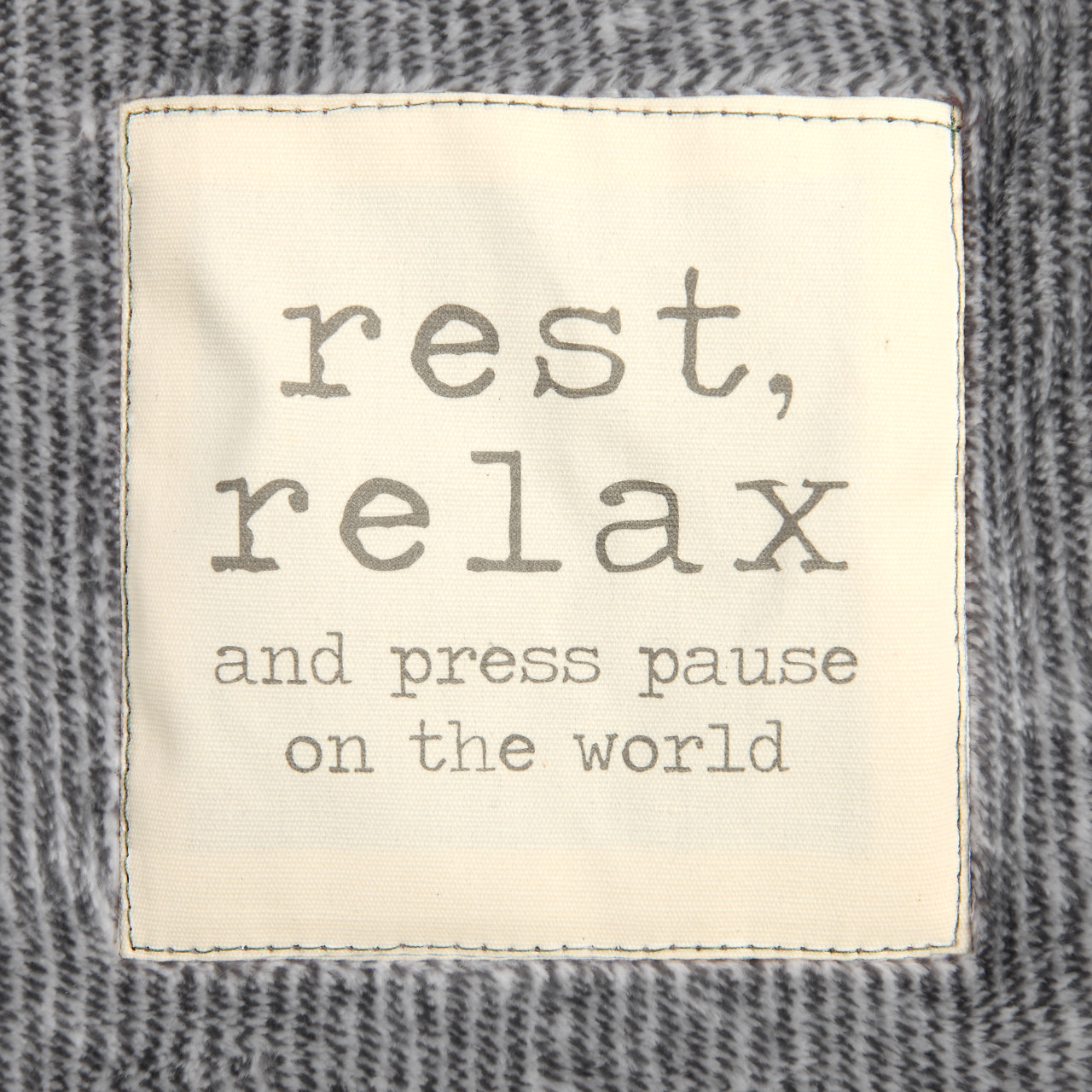 Together Time Me Time Gray Foot Pocket Blanket 60" x 70" thumbnail