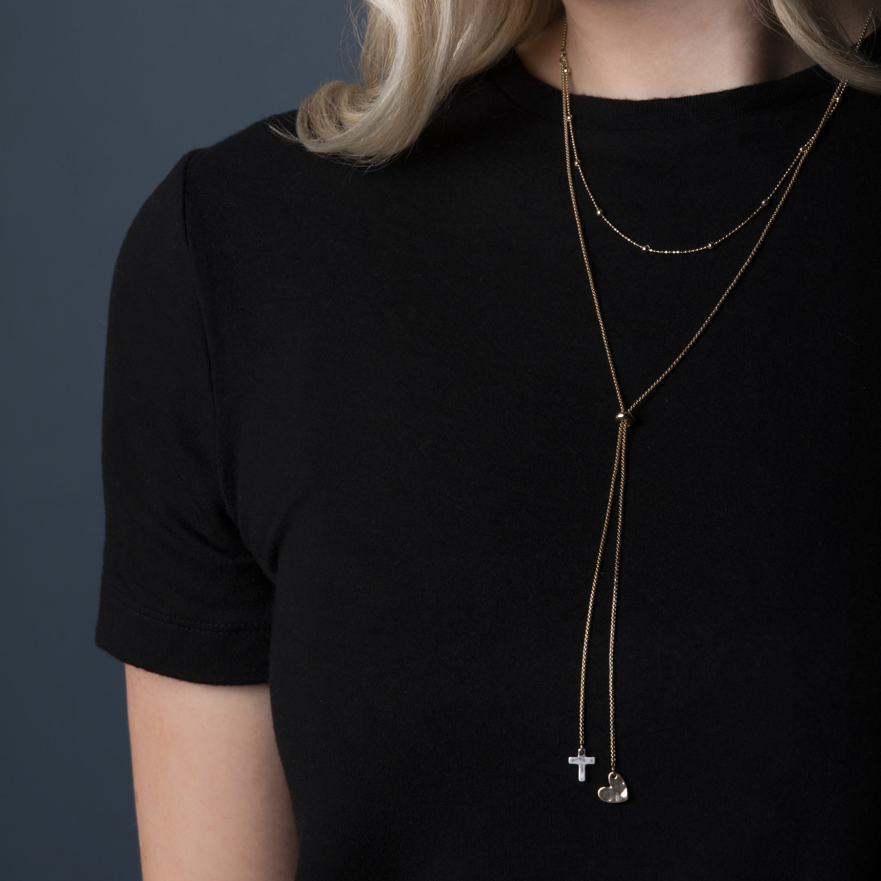 Heart and Cross Giving Necklace thumbnail
