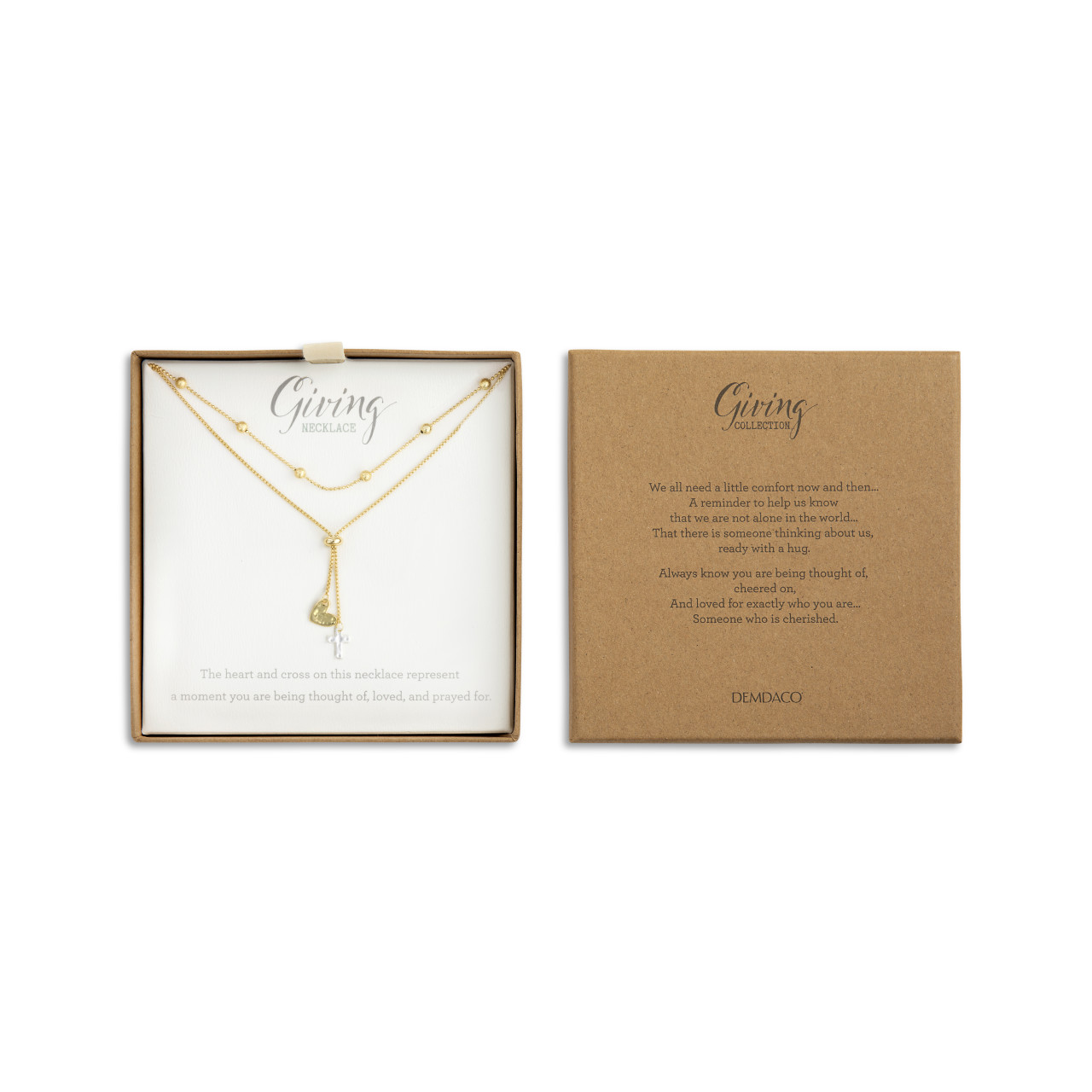 Heart and Cross Giving Necklace thumbnail