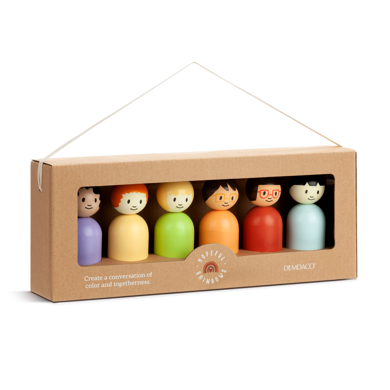 Hopeful Rainbows Wooden Dolls thumbnail
