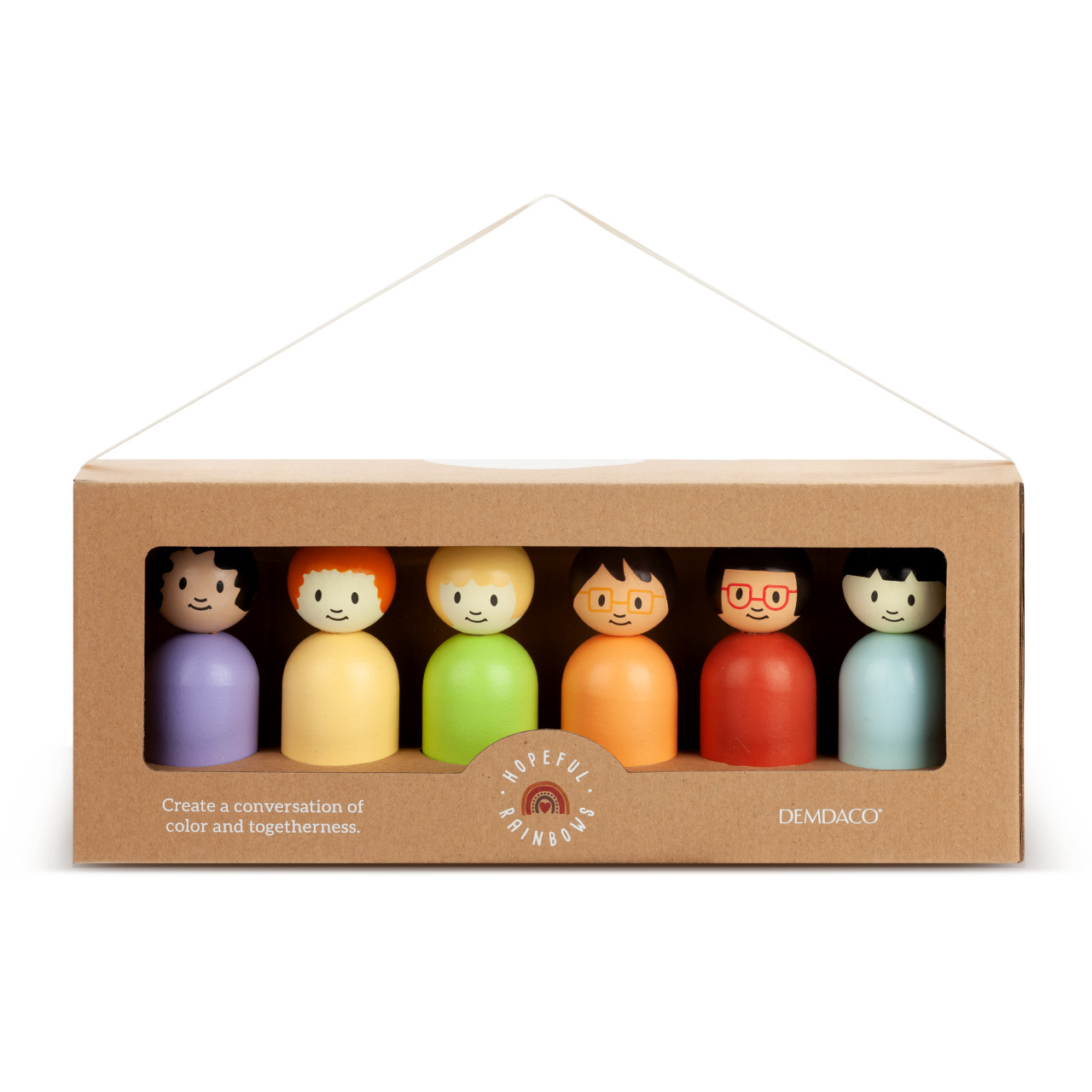 Hopeful Rainbows Wooden Dolls thumbnail