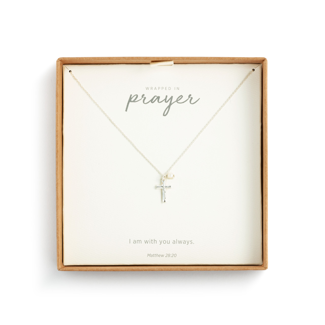 Dainty Cross Necklace - Silver thumbnail