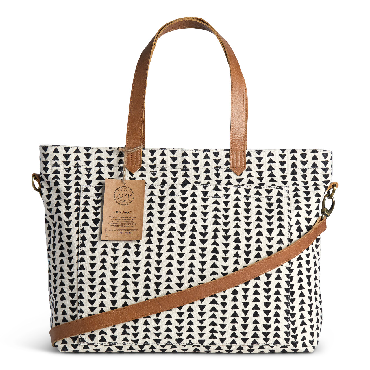 JOYN Tote Bag - Black Triangle thumbnail