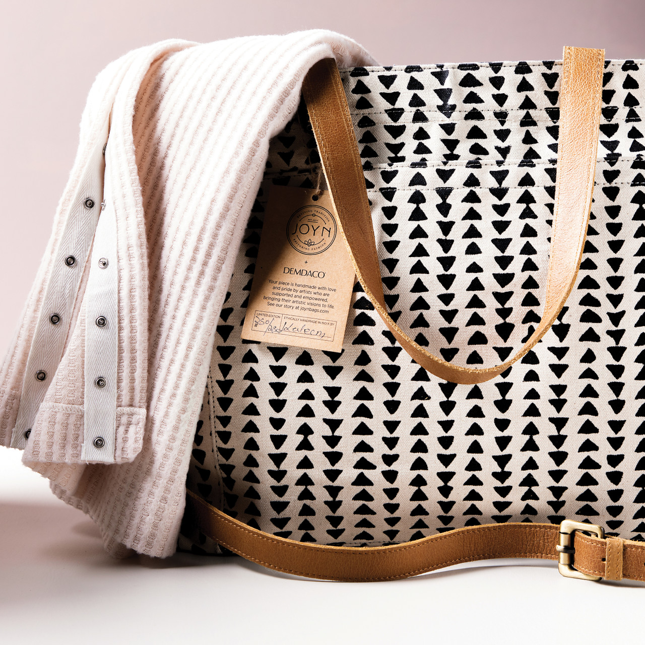 JOYN Tote Bag - Black Triangle thumbnail