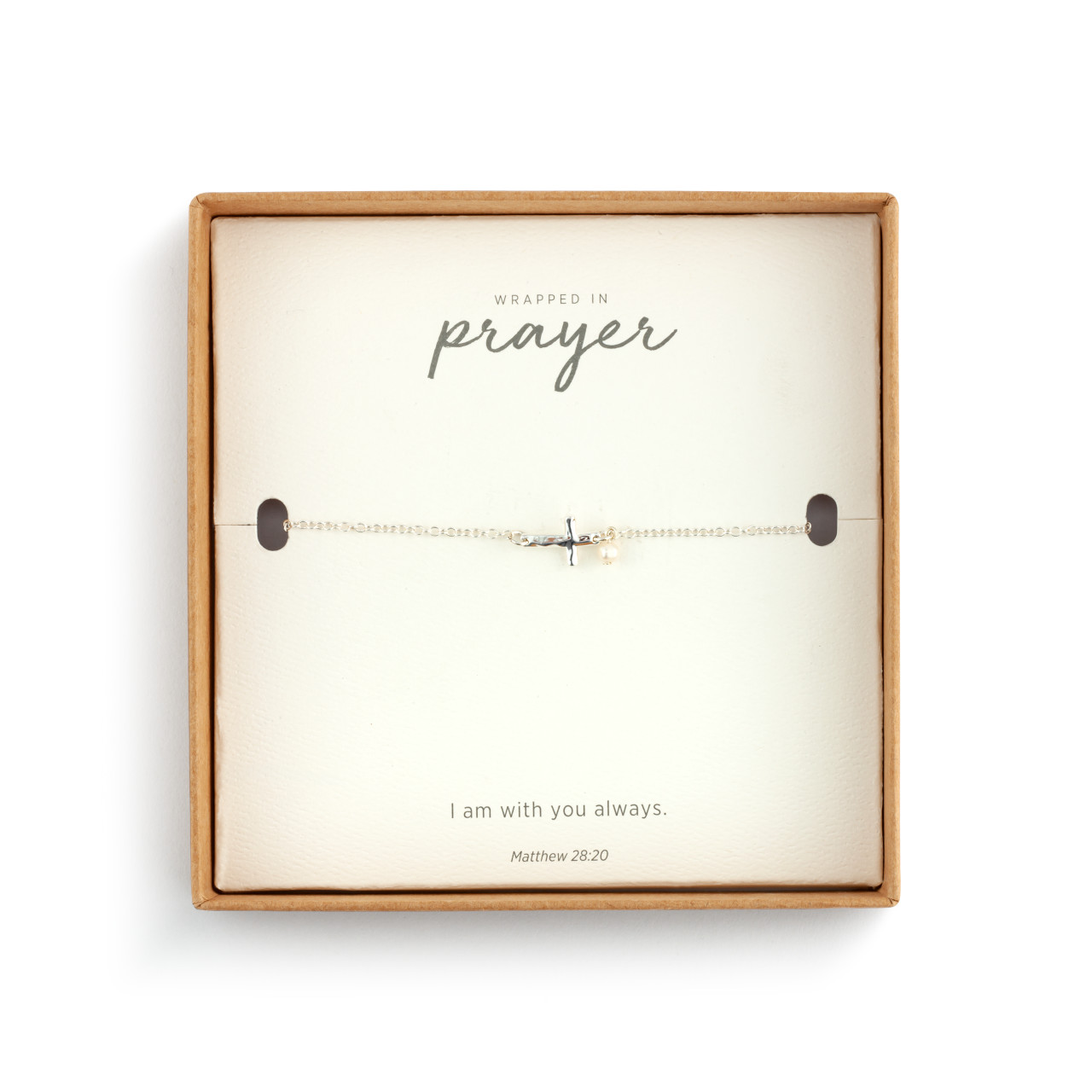 Dainty Cross Bracelet - Silver thumbnail