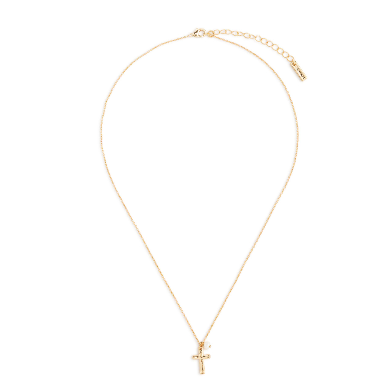 Dainty Cross Necklace - Gold thumbnail