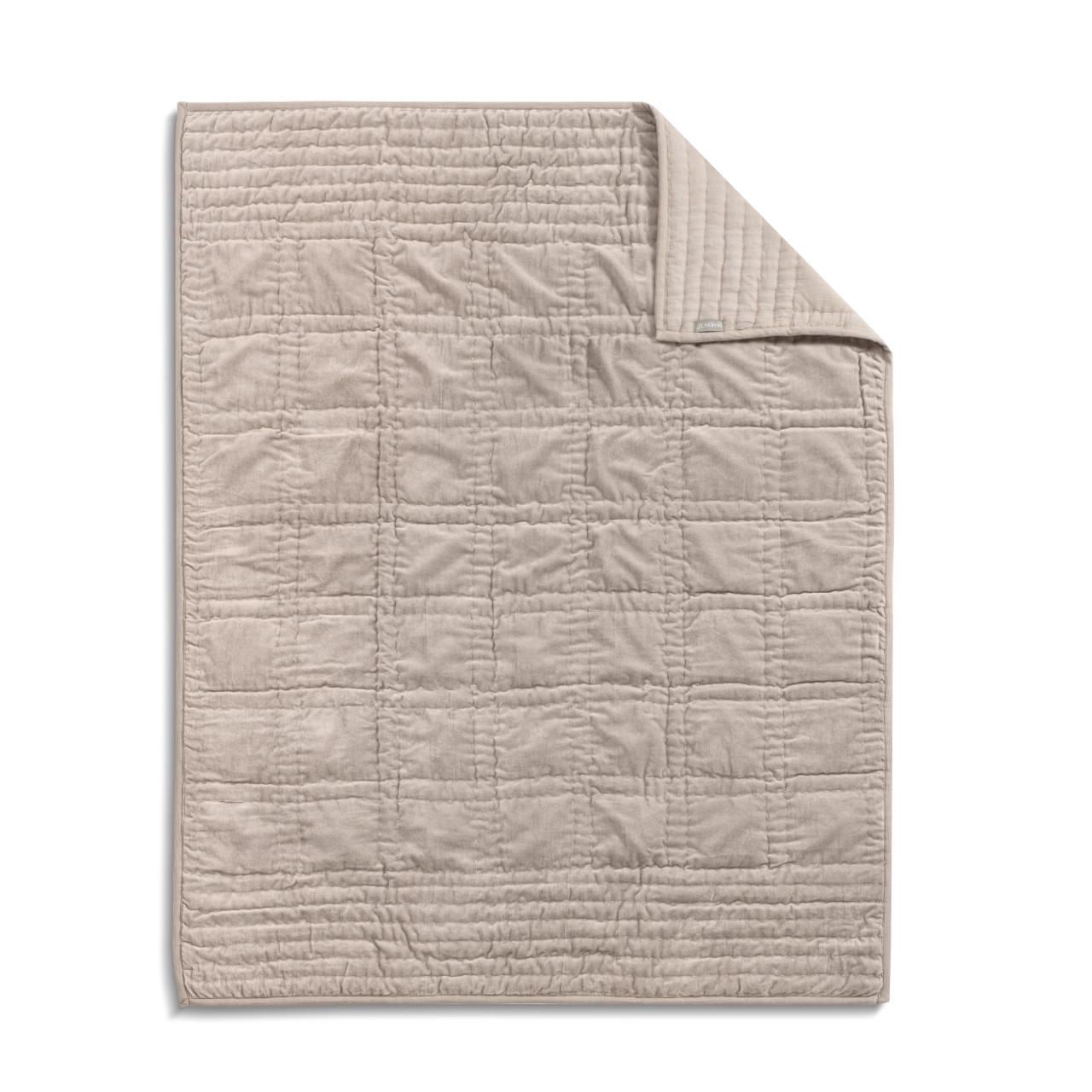 Velvet Throw Blanket - Beige thumbnail