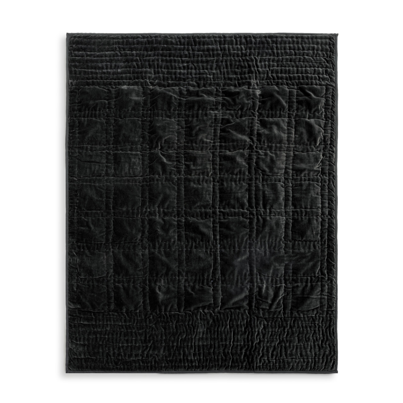 Velvet Throw Blanket - Charcoal thumbnail