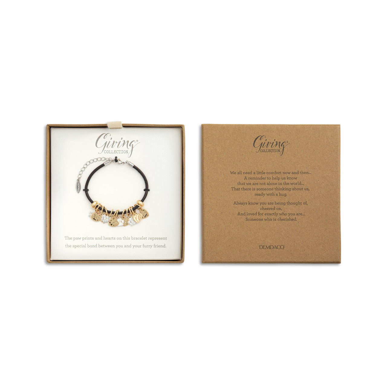 Charm Bracelet - Paw Print and Heart thumbnail