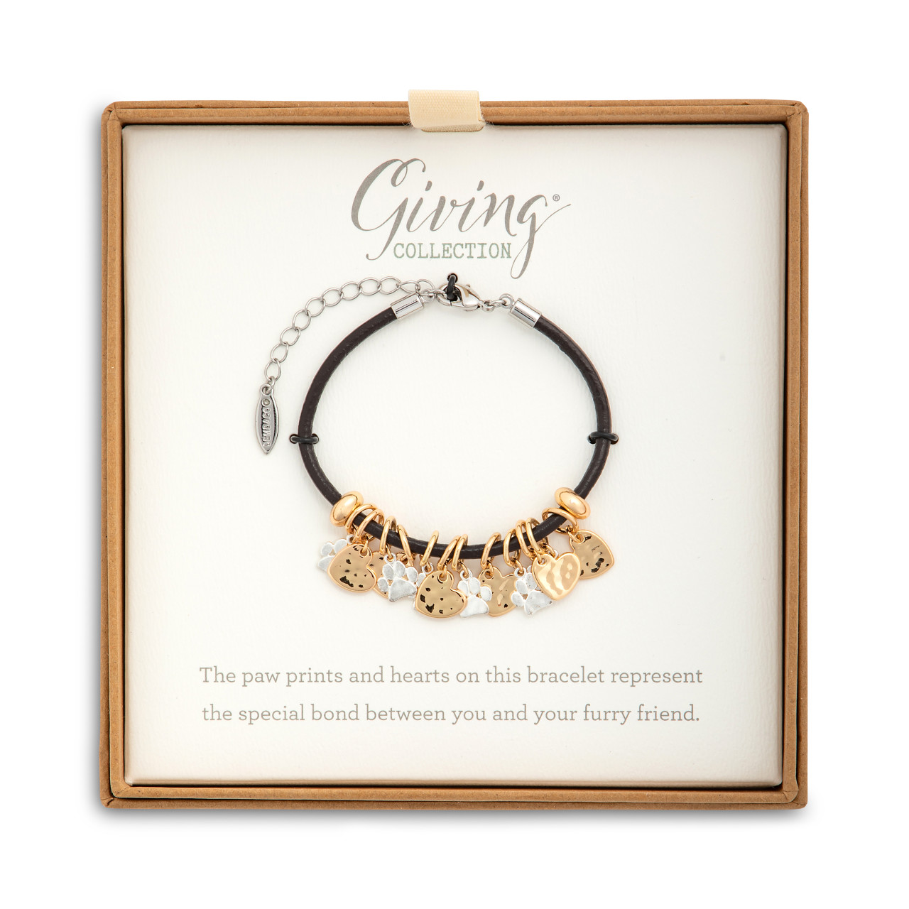Charm Bracelet - Paw Print and Heart thumbnail