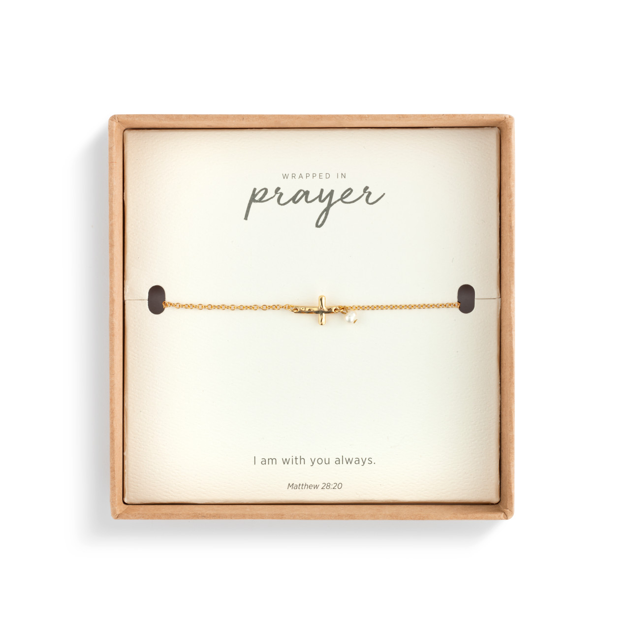 Dainty Cross Bracelet - Gold thumbnail