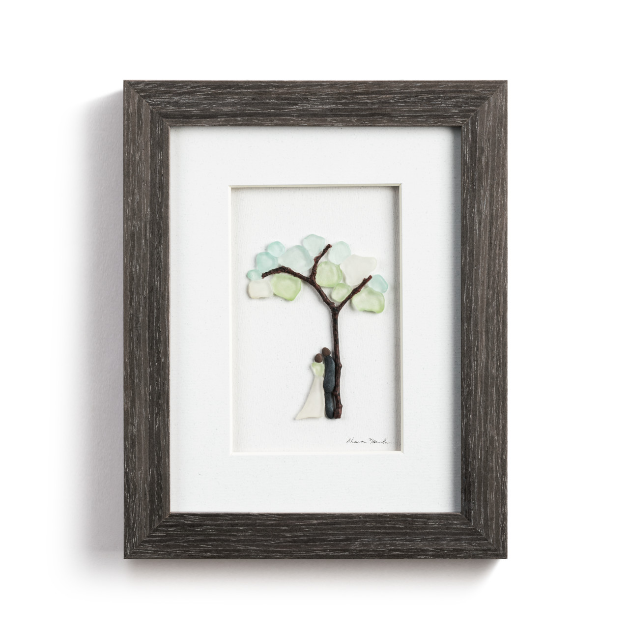 In Your Arms Wall Art - Gray thumbnail