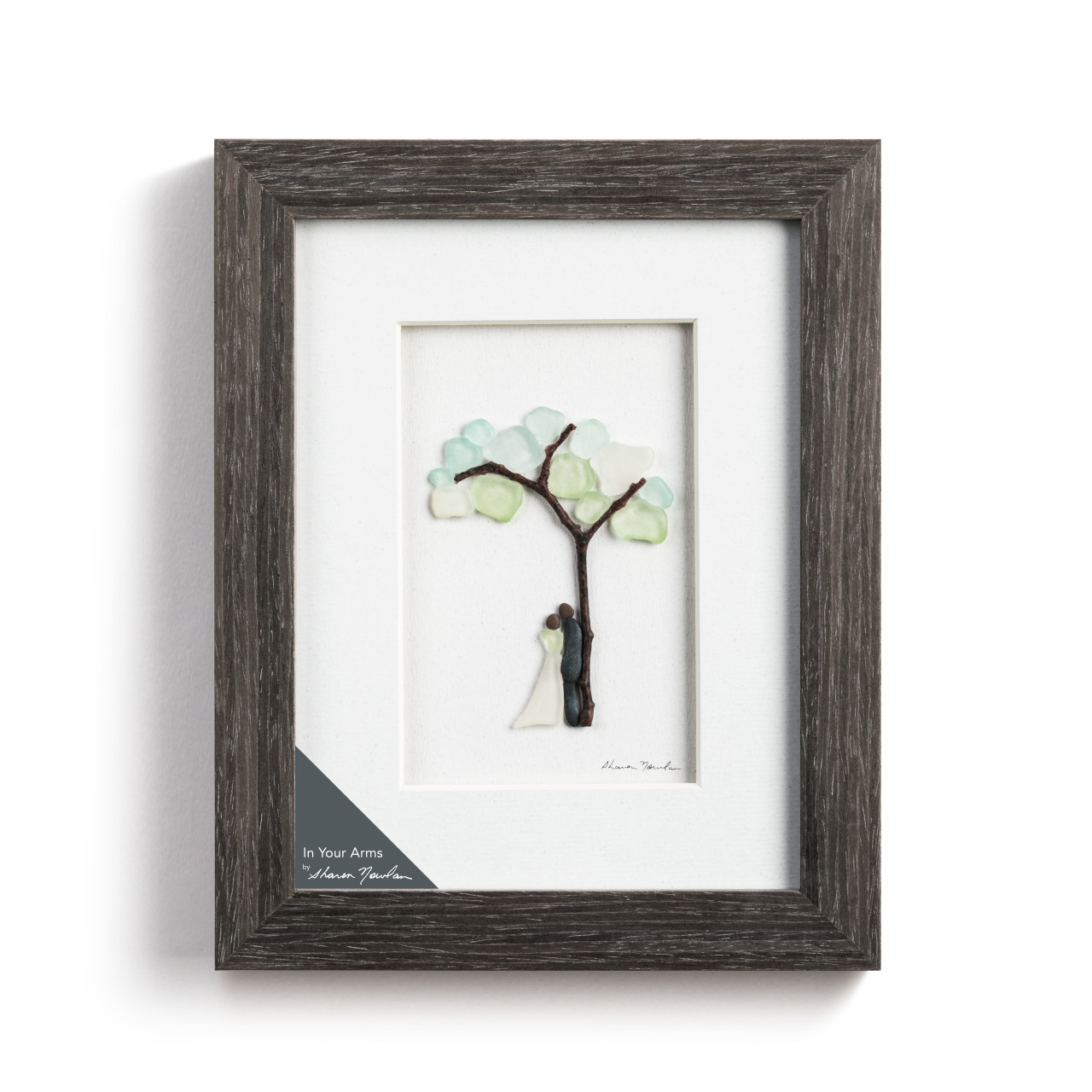 In Your Arms Wall Art - Gray thumbnail