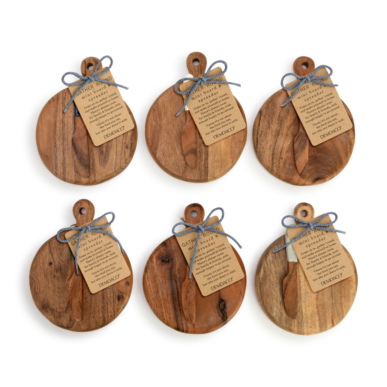 Mini Wood Serving Board - 6 Assorted thumbnail