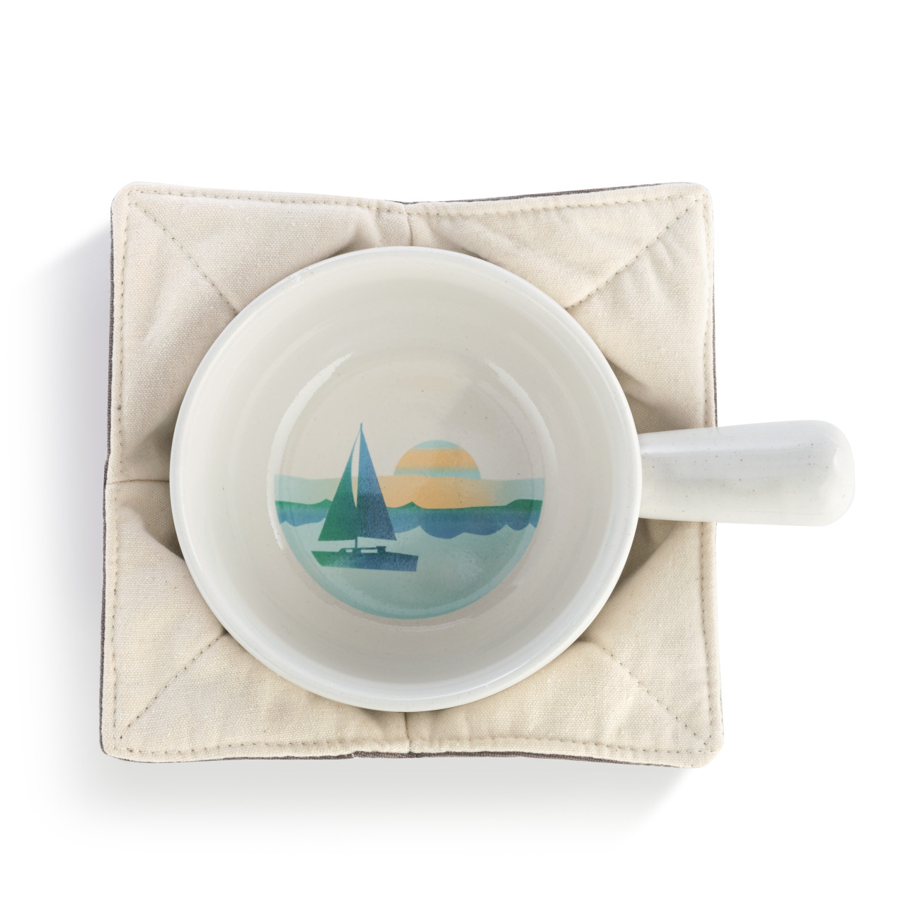 Soup Crock & Bowl Cozy - On the Beach thumbnail