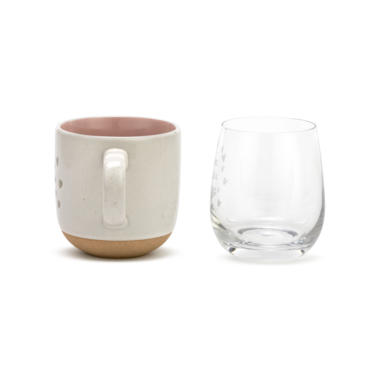 Mug and Wine Glass Set - When Baby Wakes/Sleeps thumbnail