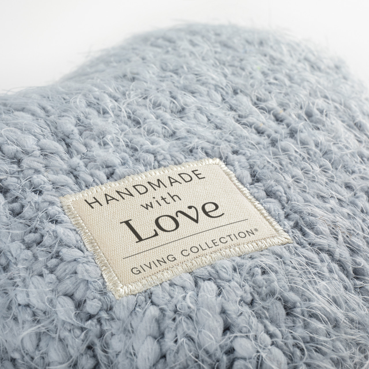 Giving Collection Soft Blue Weighted Giving Heart 1.85lb thumbnail