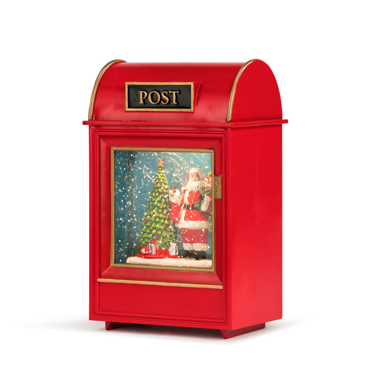Lit Musical Santa Post Snow Globe thumbnail